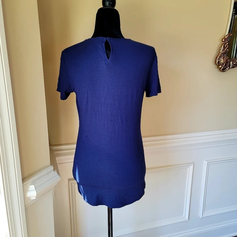 Michael Kors short sleeve chain‎ link top